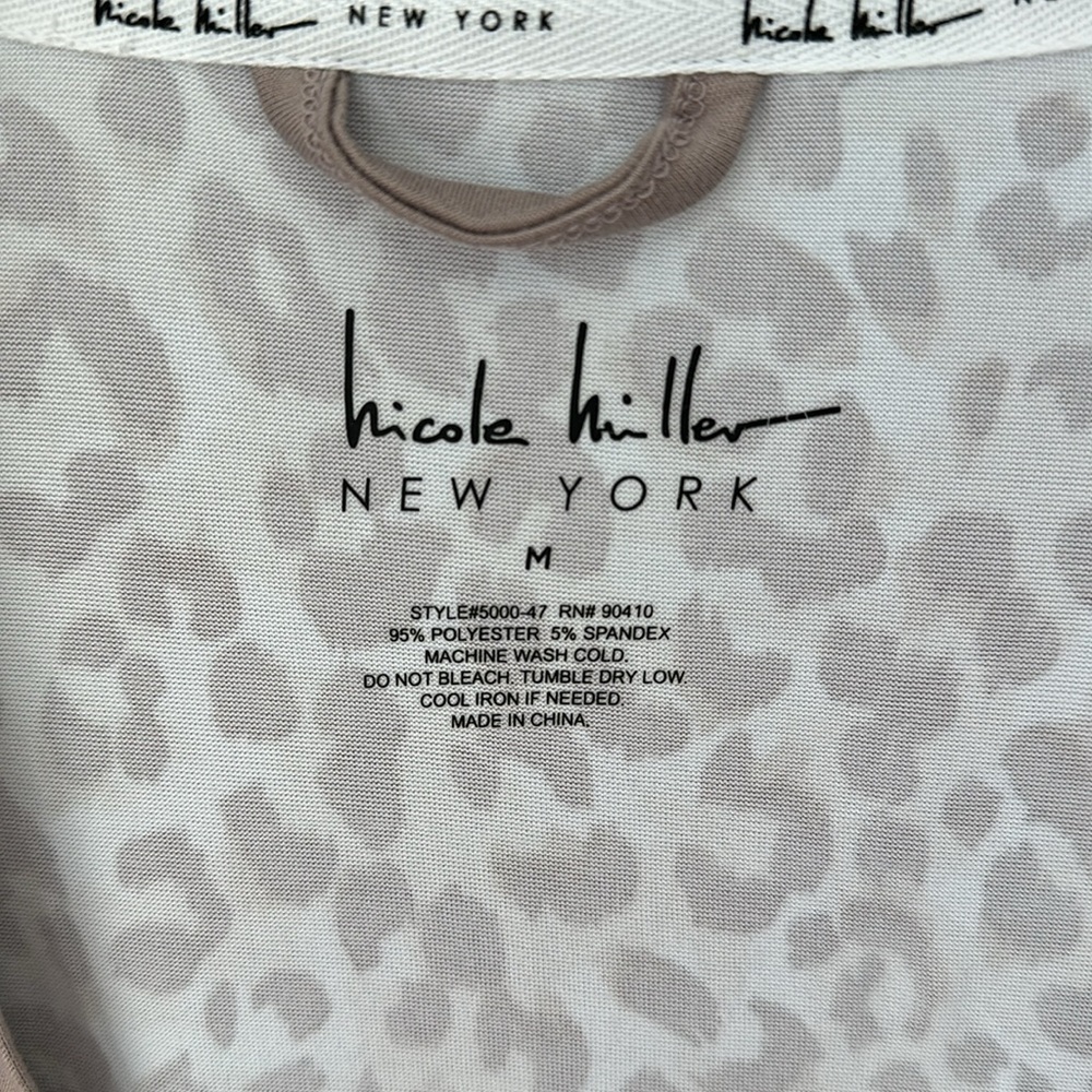 NWT Nicole Miller animal print short robe - Picture 2 of 3